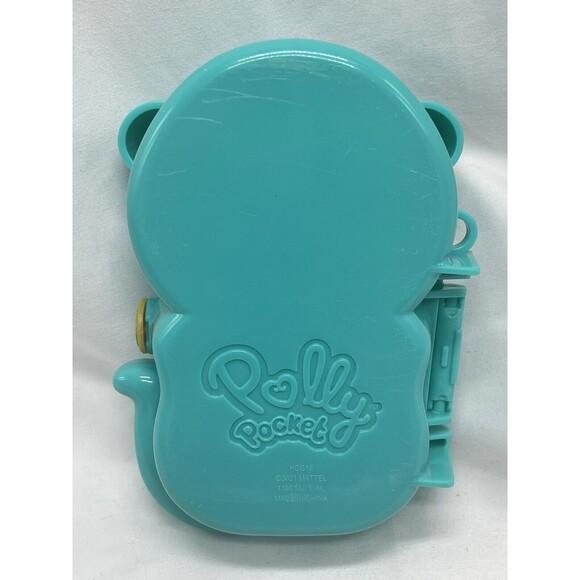 Polly pocket 2021 Otter Aquarium compact Fuzzy Pink Belly - Picture 12 of 16